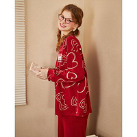 【新年款红品】阿狸系列睡衣春秋牛奶丝长袖可外穿家居服