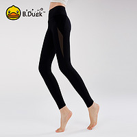 B.Duck2023瑜伽夏显瘦高弹力紧身运动高腰专业运动长裤