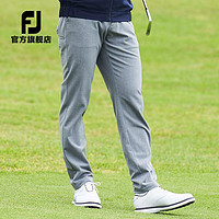 Footjoy高尔夫服装男FJ抑菌防紫外线高弹休闲运动修身golf高性能长裤 麻灰81154 L