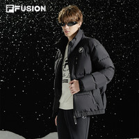 FILA FUSION斐乐潮牌羽绒服男冬保暖休闲字母印花外套