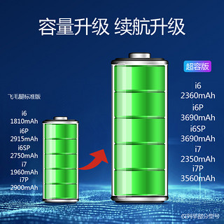 飞毛腿 超容版 苹果11电池3600毫安时大容量 适用于iPhone11电池更换