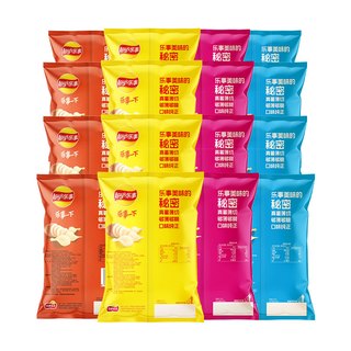 Lay's 乐事 薯片混合40g*16包（原味*4+番茄*4+烧烤*4+红烩*4）零食大礼包