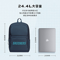 SKECHERS 斯凯奇 中性双肩包 L320U196/002Z 藏青色 24.4L