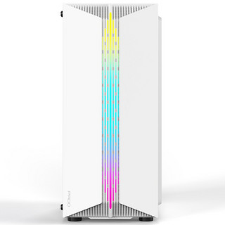 半岛铁盒（PADO）烈焰Z 白色 游戏办公台式机电脑主机箱（支持ATX主板/RGB灯条/240冷排） 烈焰Z白色/ATX/RGB灯条