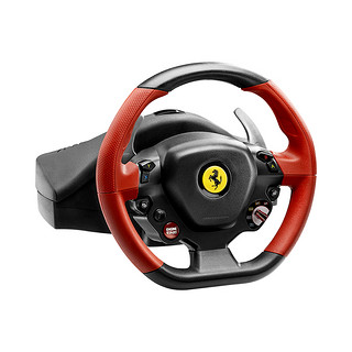 图马思特 X-box游戏主机款 法拉利458 双踏板 25cm盘面 240°弹力绳反馈 游戏方向盘 F1赛车模拟器地平线4