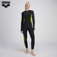 arena阿瑞娜泳衣女士长袖长腿防晒冲浪连体游泳衣保暖瑜伽显瘦泡