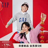 Gap 盖璞 男女童秋冬碳素软磨抓绒卫衣784963儿童洋气上衣