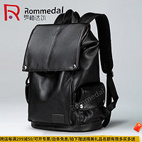 Rommedal 罗梅达尔 双肩包男新款大容量旅行包防水男背包电脑包青年男包户外包包 黑色 46*32*16