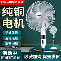 CHANGHONG 长虹 电风扇家用节能落地扇大风力摇头静音定时遥控电扇宿舍落地式