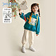 JELLYBABY 杰里贝比女童运动套装儿童加绒中国风两件套小童秋装宝宝秋冬衣服