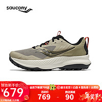 Saucony索康尼BLAZE TR炽焰户外越野跑鞋男运动鞋24年防滑登山徒步鞋 绿黑30【男款】 44