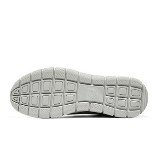 斯凯奇（Skechers）男渐变潮流透气轻质回弹跑步运动鞋232399 木炭色/灰色/CCGY 45.5