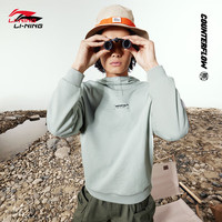 李宁（LI-NING）CF × 见龙在野丨卫衣男2024春季新款宽松印花连帽上衣AWDU805