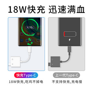 纽致适用小米12耳机转接头小米11 12pro双typec接口充电听歌二合一转换器手机直播声卡转接线 Type-C+3.5mm【快充/全功能】 所有转接线都支持支持语音通话线控直播K歌超级快充