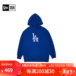 NEW ERA纽亦华MLB卫衣经典款潮流百搭男女同款 12727847-蓝色 XXL