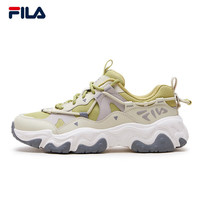 斐乐（FILA）杨幂同款猫爪5代复古运动鞋女2024春新鞋休闲鞋老爹鞋 棕梠绿/浅豆绿-PB 38.5