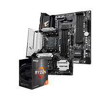 AMD 锐龙R5 5600盒装微星A520M-A主板CPU套装