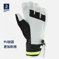 迪卡侬秋冬季儿童保暖防水滑雪手套专业运动耐用弹性易穿脱KIDK