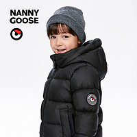 NANNY GOOSE 保姆鹅 宝宝加厚白鸭绒羽绒服