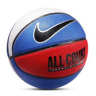 耐克（NIKE） 篮球 7号球室内外通用橡胶球 儿童篮球青少年比赛训练球 红白蓝/经典配色 7号 礼盒装/需要组装