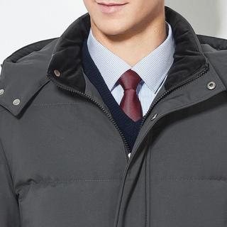 冰洁 BENGEN【90鸭绒】【男式羽绒服】冬季男士中老年纯色休闲羽绒服外套