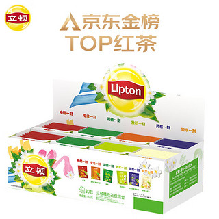 Lipton 立顿 茶叶 精选茶包组合 6种口味 80包153g 独立袋泡茶包