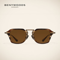 BENYWOODS太阳眼镜男士开车圆脸偏光带度数大脸近视墨镜413