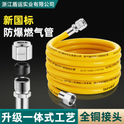 DUNYUN 盾运阀门 盾宇燃气管不锈钢波纹天然气管道专用煤气灶管子家用金属防爆软管
