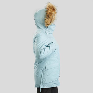 DECATHLON 迪卡侬 上衣防风外套女秋户外加厚保暖棉衣运动棉服女款军绿色XS2499578