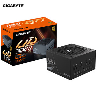 GIGABYTE 技嘉 GP-UD750GM PG5 金牌（90%）全模组ATX电源 750W