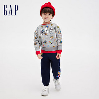 Gap【汪汪队联名】Gap男幼童冬2023抓绒保暖卫衣847362 浅灰色 110cm(4-5岁)亚洲尺码