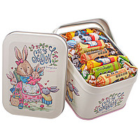 大白兔奶糖116-350g手提铁盒圆罐混合原味零食糖果 116g混5味*1罐游玩兔