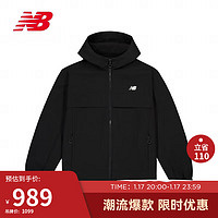 NEW BALANCE 24年夹克外套男 秋冬运动复古休闲连帽AMJ41300 BK M 