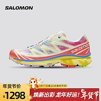 萨洛蒙（Salomon）男女款 户外运动潮流休闲轻量稳定透气越野跑鞋 XT-6 MOUNTAIN 鳶尾花黄色 473621 10 (44 2/3)