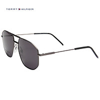 TOMMY HILFIGER 男款枪色镜框灰色镜片太阳镜TH1710/S R80IR 57MM