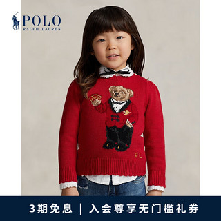 Polo Ralph Lauren 拉夫劳伦 女童 24年早春农历新年Polo Bear针织衫RL40987 620-红色 5