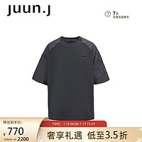 JUUN.J 男士时尚休闲纯棉T恤JC3342P513 黑色 M