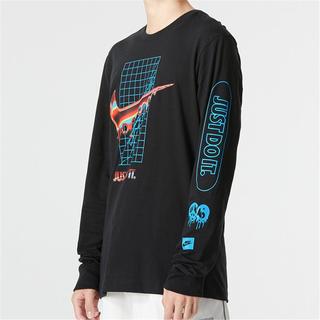 NIKE 耐克 圆领长袖男装舒适休闲上衣户外透气男式运动T恤