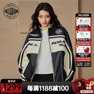 PALLADIUM 帕拉丁 皮夹克外套时尚百搭机车外套109657 玉米色 M