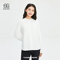 KOLON SPORT可隆【SECO系列】衬衫女防晒抗菌运动衣速干长袖内搭 LKSH4ST508-IV 象牙白 175/XL