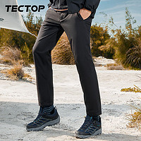 TECTOP 探拓 冲锋裤 男户外纯色防泼水耐磨加绒保暖长裤 登山滑雪