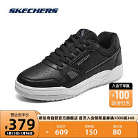 斯凯奇Skechers男子舒适板鞋耐磨厚底缓震休闲经典运动鞋183250 黑色/BLK 41