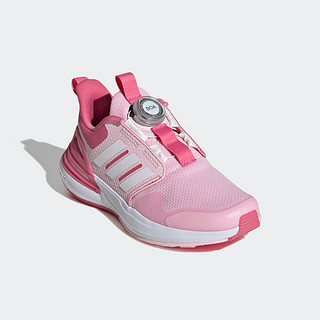 adidas RAPIDASPORT旋转按钮跑步鞋女小童儿童阿迪达斯轻运动 浅粉色/深粉色/白色 36(220mm)