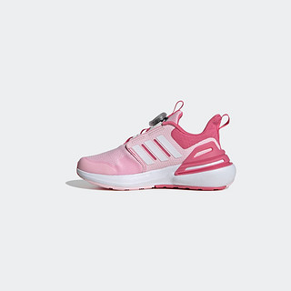 adidas RAPIDASPORT旋转按钮跑步鞋女小童儿童阿迪达斯轻运动 浅粉色/深粉色/白色 36(220mm)