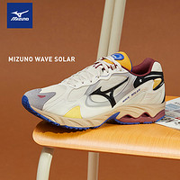 Mizuno 美津浓 WAveSOLAR男女22秋季新款老爹鞋时尚厚底舒适跑步鞋