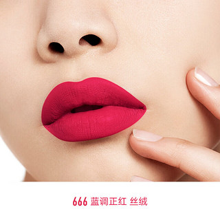 Dior 迪奥 烈艳蓝金唇膏 丝绒666 口红新年 666 蓝调正红 丝绒