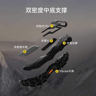 KAILAS凯乐石MT5-3 GTX MID登山鞋中帮防水防滑户外徒步鞋女款 札达黄-女款【KS2412230】 39