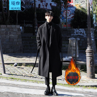 埖煦风衣男中长款秋冬呢大衣防风加厚保暖男士外套男冬季大衣披风过膝