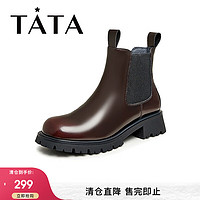 他她（TATA）【女鞋合辑】 非质量问题不退换 UBG02DD3酒红 39