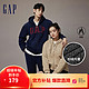 Gap 盖璞 男女款LOGO仿羊羔绒运动卫衣